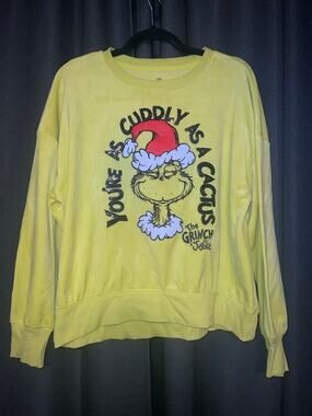 Ugly Christmas Sweater Xmas Sweatshirt Crewneck Size XL Grinch